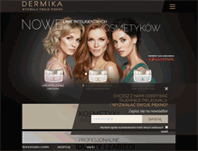 Tablet Screenshot of dermika.pl