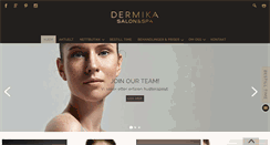 Desktop Screenshot of dermika.no
